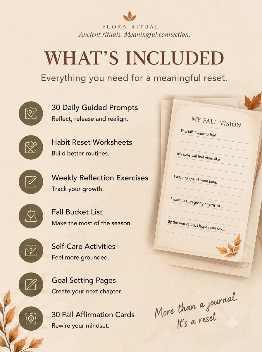 The Fall Reset — 30-Day Guided Journal for Self-Care, Habits & Personal Growth