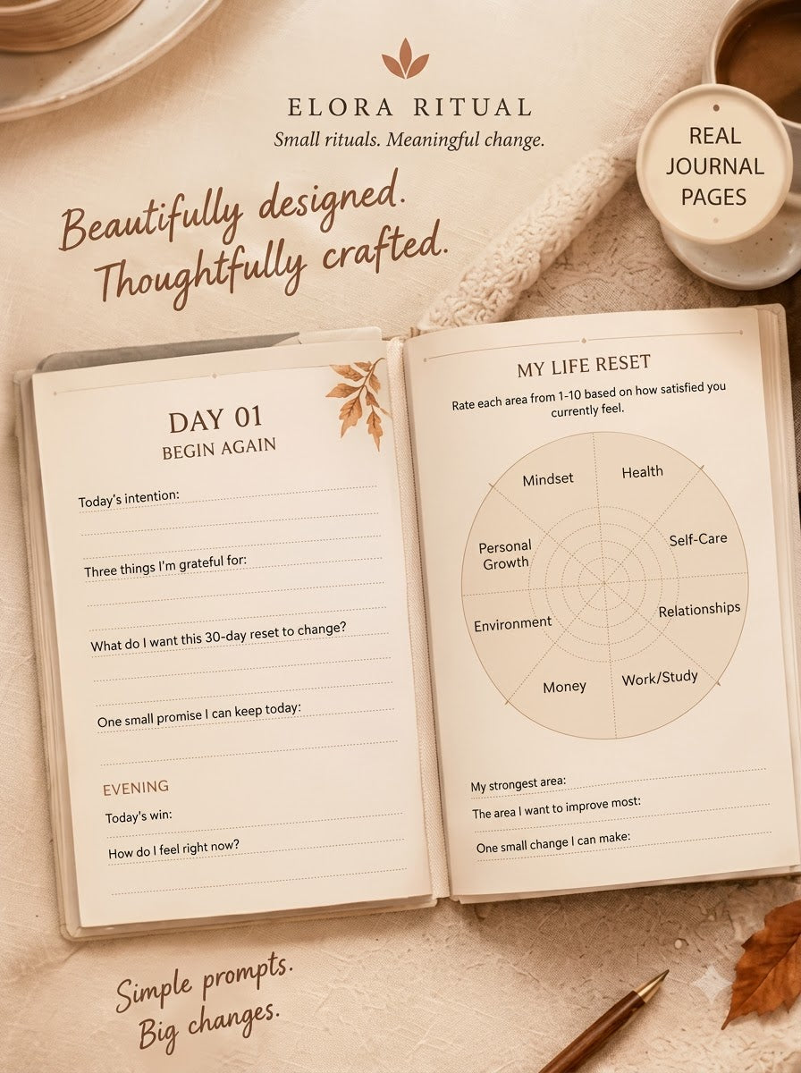 The Fall Reset — 30-Day Guided Journal for Self-Care, Habits & Personal Growth